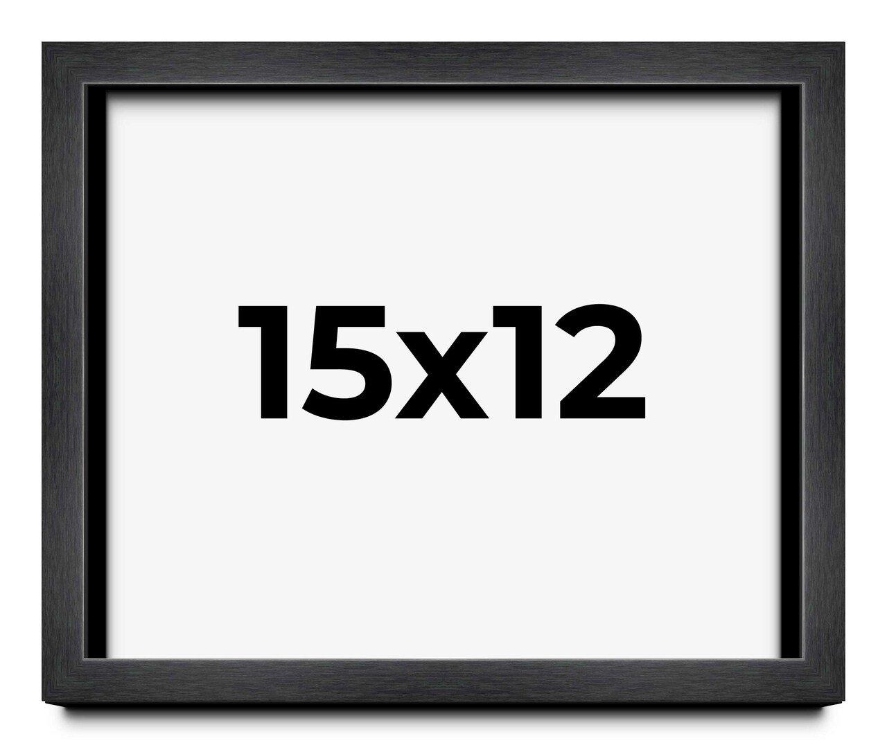 Shadow Box 1" Depth Grey Picture Frame - UV Acrylic, Backing Board, Hanging Hardware
